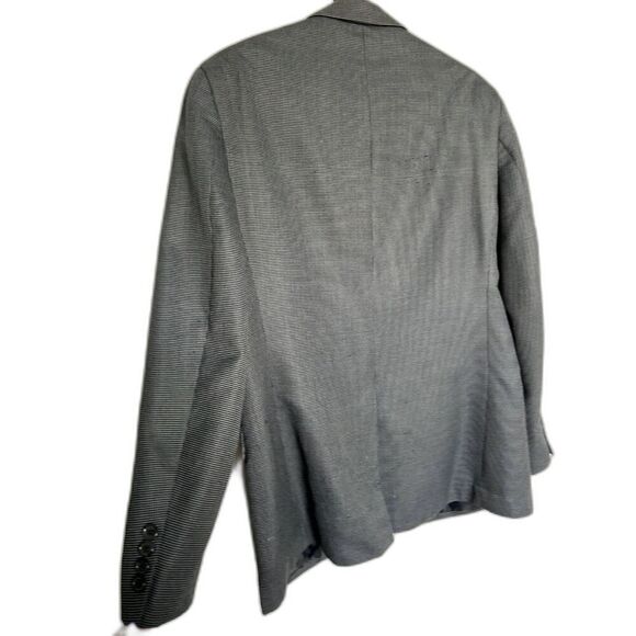 MACY'S CLUB ROOM Tweed Two-Button Sports Jacket Blazer Gray Size 40R - Picture 3 of 12